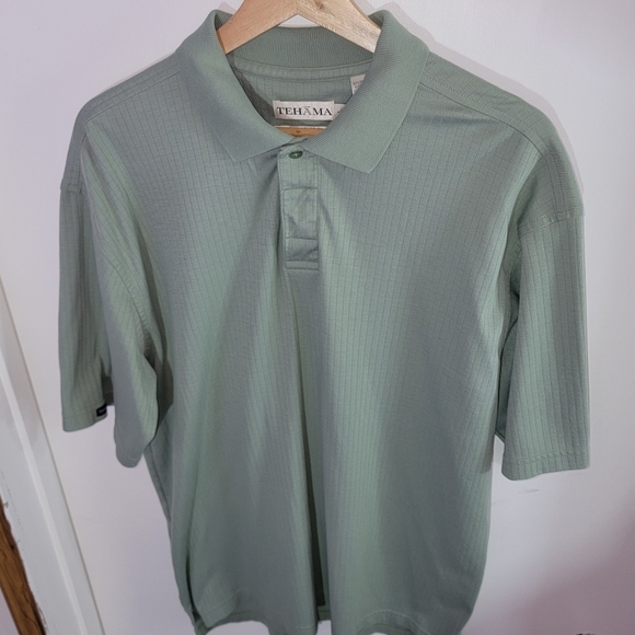 Men's Sage Green Polo Shirt - Picture 2 of 5